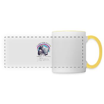 To save from oblivion - Panoramic Mug - white/yellow - Front
