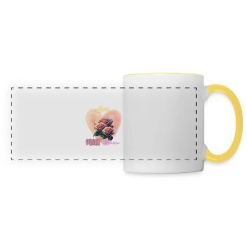 Love - Panoramic Mug - white/yellow - Front