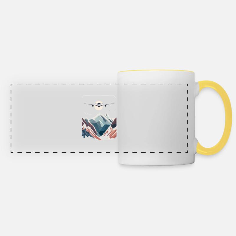 Travel - Panoramic Mug - white/yellow