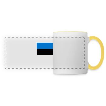 Estonia - Panoramic Mug - white/yellow - Front
