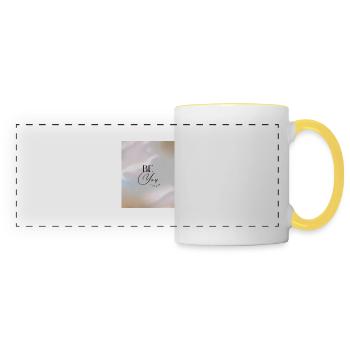 SOYEZ TOUJOURS VOUS-MÊME - Mug panoramique contrasté et blanc - blanc/jaune - Devant