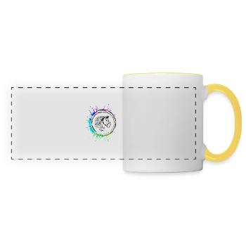 Horse Head - Panoramic Mug - white/yellow - Front