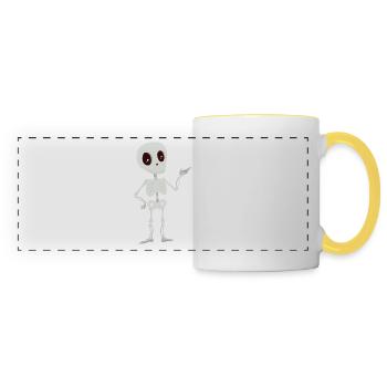 skeleton - Panoramic Mug - white/yellow - Front
