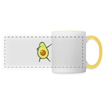 Avocado Dab Dance - Panoramatasse - Weiß/Gelb - Vorne