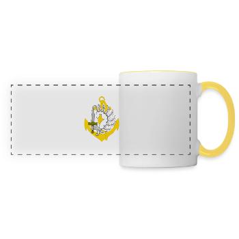 para-marine - Mug panoramique contrasté et blanc - blanc/jaune - Devant