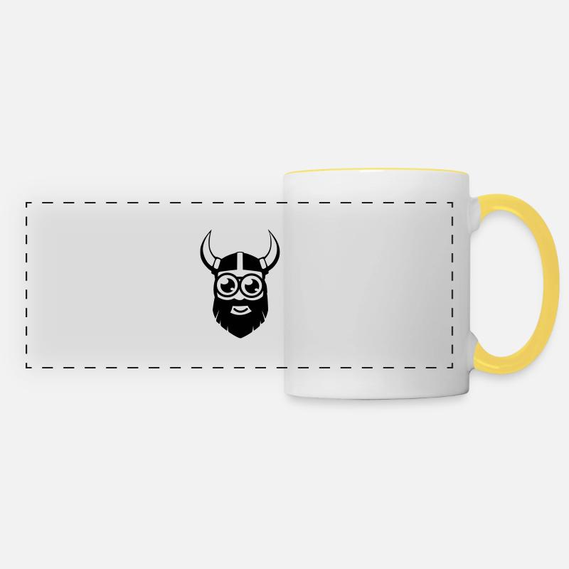Little Viking - Panoramic Mug - white/yellow