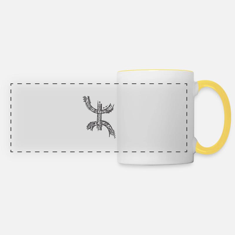 z imazighen - Panoramic Mug - white/yellow