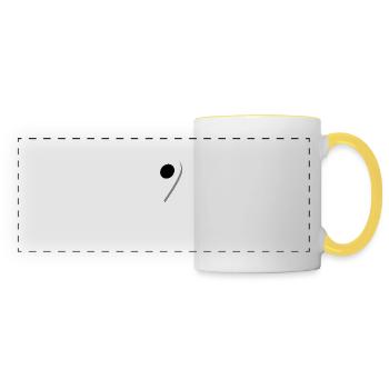 Send me Location Send me your location - Panoramic Mug - white/yellow - Front