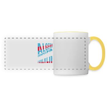 Algeria forever - Panoramic Mug - white/yellow - Front
