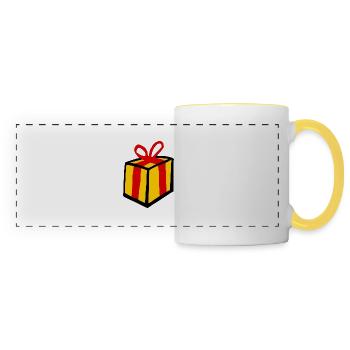 Gift - Panoramic Mug - white/yellow - Front