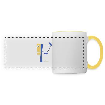 Unreal character - Panoramic Mug - white/yellow - Front