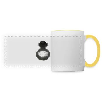 Black Gothic Crystal Bottle - Magic White Potion - Panoramic Mug - white/yellow - Front