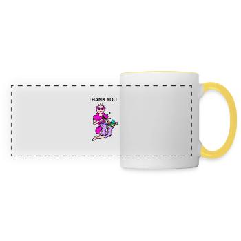 Money - Panoramic Mug - white/yellow - Front