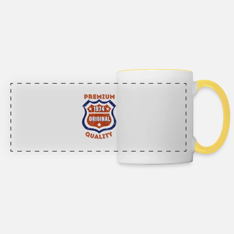Premium quality 1974 - Panoramic Mug - white/yellow