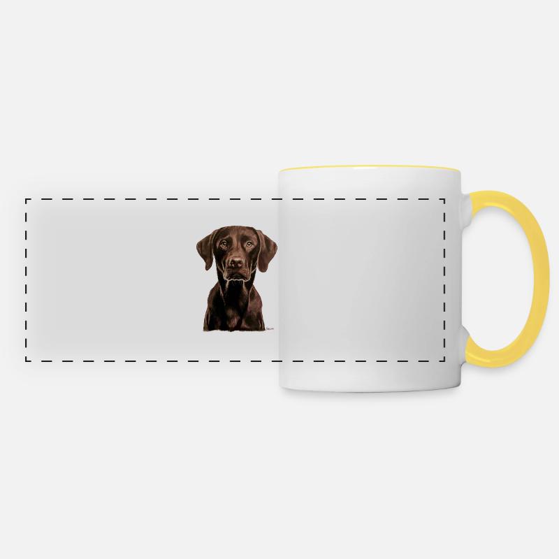 Labrador - Panoramic Mug - white/yellow