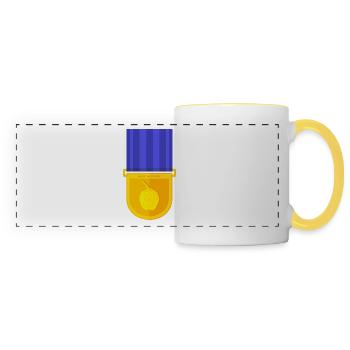 Red Savina Medal - Panoramic Mug - white/yellow - Front