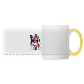 Lustiger Witz MBP - Panoramatasse - Weiß/Gelb - Vorne