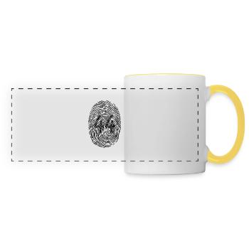 Made in Loire-Atlantique - Mug panoramique contrasté et blanc - blanc/jaune - Devant