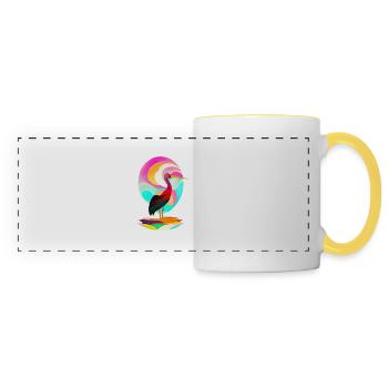 Stork - Panoramic Mug - white/yellow - Front
