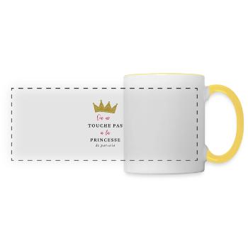 Godfather Princess - Panoramic Mug - white/yellow - Front