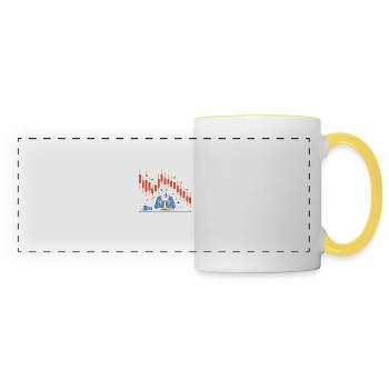 Trading Passion Finance Men Lifestyle - Panoramic Mug - white/yellow - Front