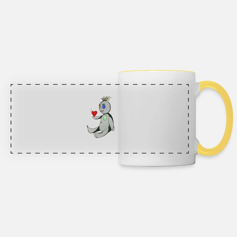 The Voodoo Doll - Panoramic Mug - white/yellow