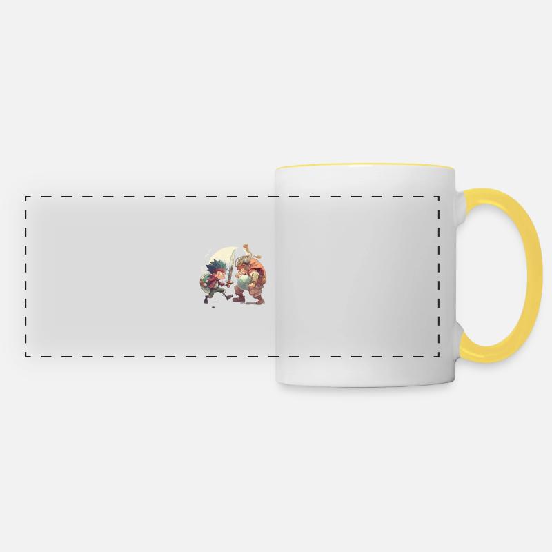 Laffy & Daffy - Panoramic Mug - white/yellow