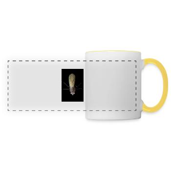 Sinomantis denticulata adult - Panoramic Mug - white/yellow - Front