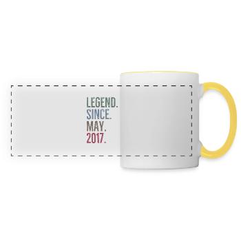 Legend Since May 2017 - Panoramic Mug - white/yellow - Front