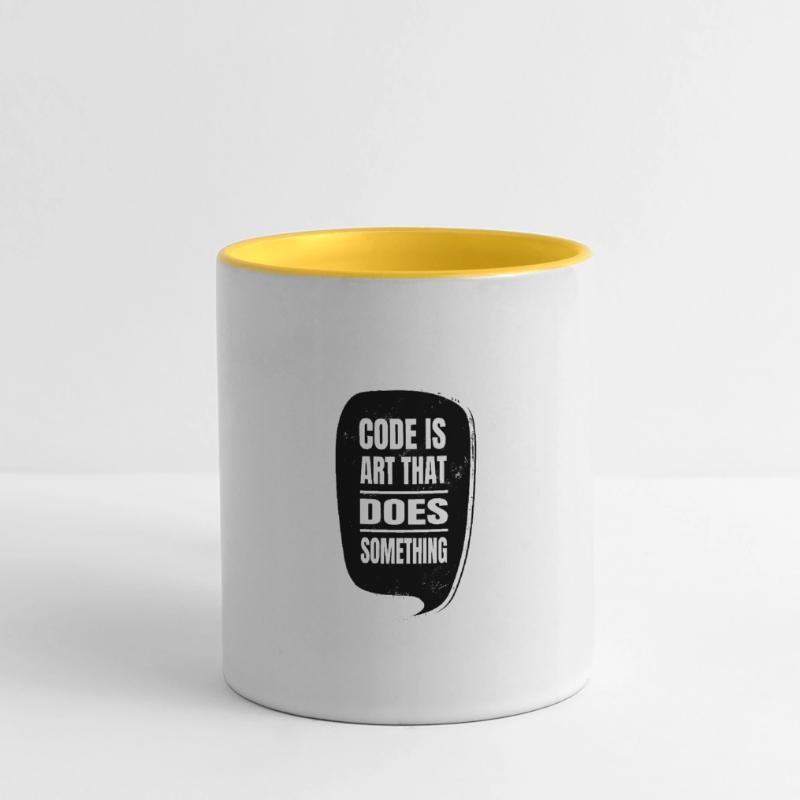 Informatique C Sharp Programmation Fun Blagues Cadeau Mug panoramique contrasté et blanc
