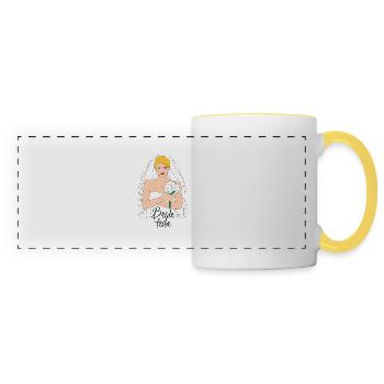 bride tribe blond 2 - Panoramatasse - Weiß/Gelb - Vorne