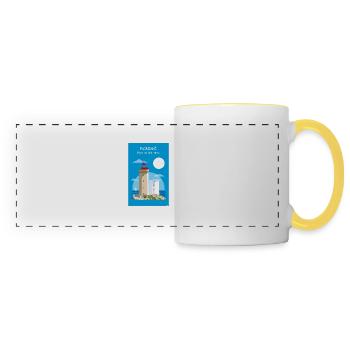 LIGHTHOUSE OF THE LITTLE KITTY - Panoramic Mug - white/yellow - Front