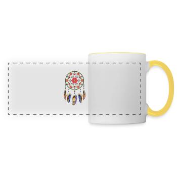 Dream Catcher - Panoramic Mug - white/yellow - Front
