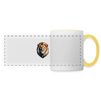 Le Roi - Mug panoramique contrasté et blanc - blanc/jaune - Devant
