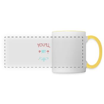 Editer Fun School Book Lover Statement Sayings - Panoramic Mug - white/yellow - Front