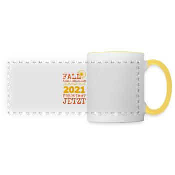 Fall 2021 - Panoramic Mug - white/yellow - Front