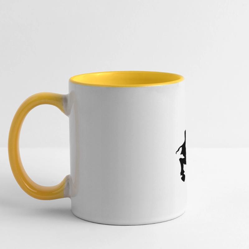 pan faune devil devil Mug panoramique contrasté et blanc