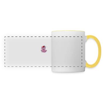 The Small But Adorable Dumbo Octopus Tshirt - Panoramic Mug - white/yellow - Front
