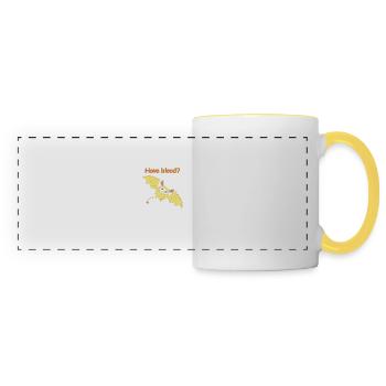 Conception de T-shirt Jerboa mignon, intelligent et drôle - Mug panoramique contrasté et blanc - blanc/jaune - Devant