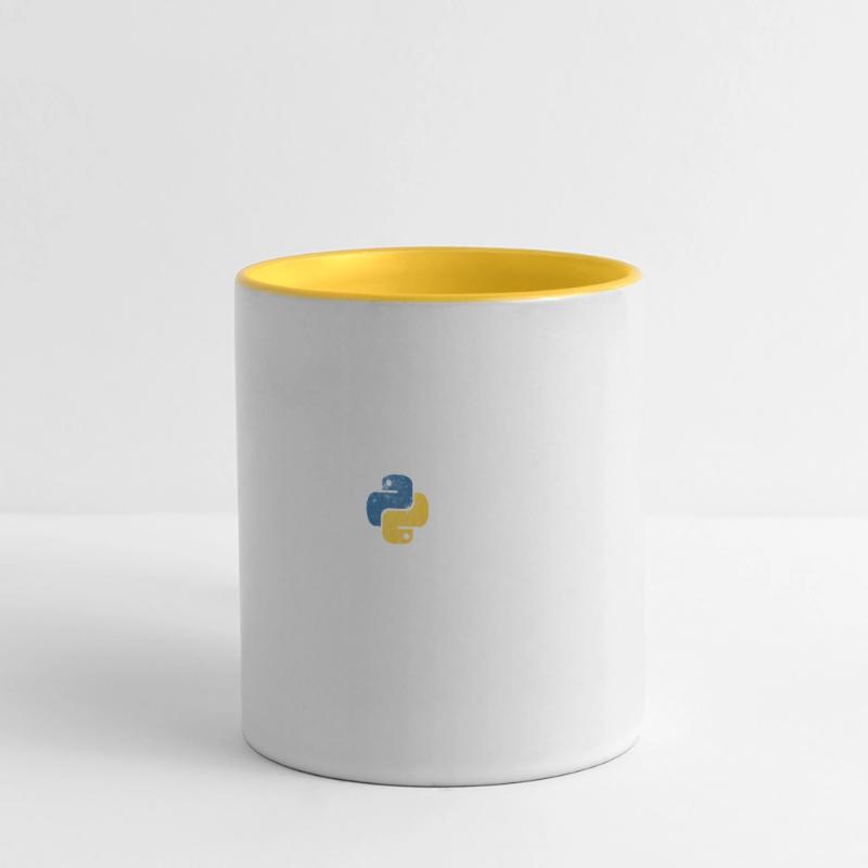 Programmation drôle de programmeur Python en détresse Mug panoramique contrasté et blanc