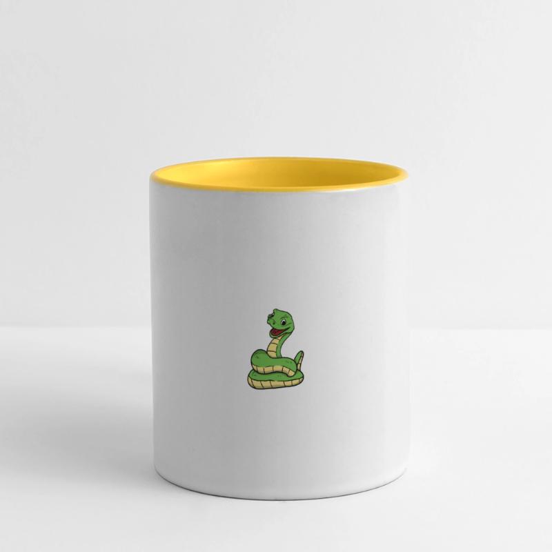 Cute Snake Python Panoramic Mug