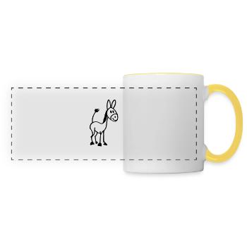 Little Donkey - Panoramic Mug - white/yellow - Front
