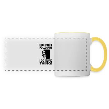 climbing - Panoramic Mug - white/yellow - Front