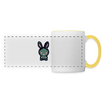 Hare - Panoramic Mug - white/yellow - Front
