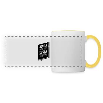fathersday birthday father college student pc - Panoramatasse - Weiß/Gelb - Vorne