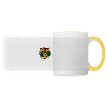 Grenade - Mug panoramique contrasté et blanc - blanc/jaune - Devant