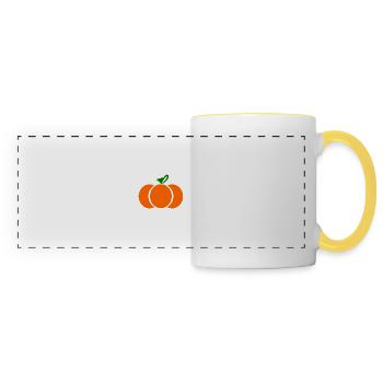 pumpkin - Panoramic Mug - white/yellow - Front