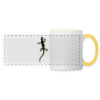Gecko - Panoramatasse - Weiß/Gelb - Vorne