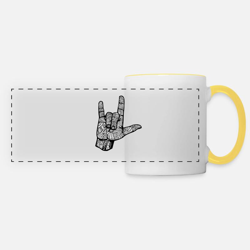 ILY - DGS Streetwear - Panoramic Mug - white/yellow