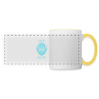 Baltic Ballers Basketball - Panoramic Mug - white/yellow - Front